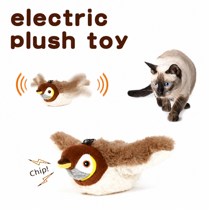 PurrFlap™ Vibrating Bird Toy — Touch-Activated Cat Entertainer