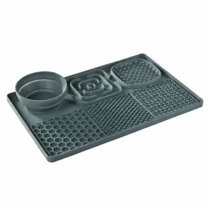 PurrLick™ 3-in-1 Slow Feeder Mat — Sniff, Lick & Eat (Anxiety Relief)