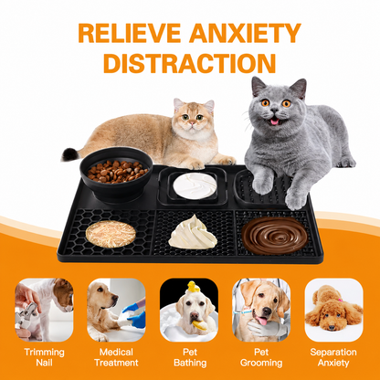 PurrLick™ 3-in-1 Slow Feeder Mat — Sniff, Lick & Eat (Anxiety Relief)
