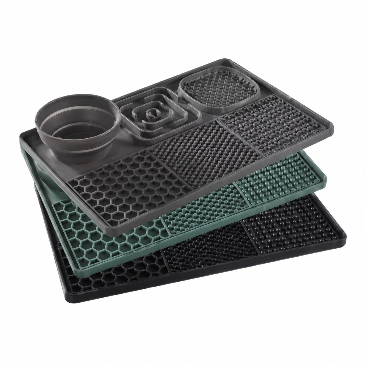 PurrLick™ 3-in-1 Slow Feeder Mat — Sniff, Lick & Eat (Anxiety Relief)